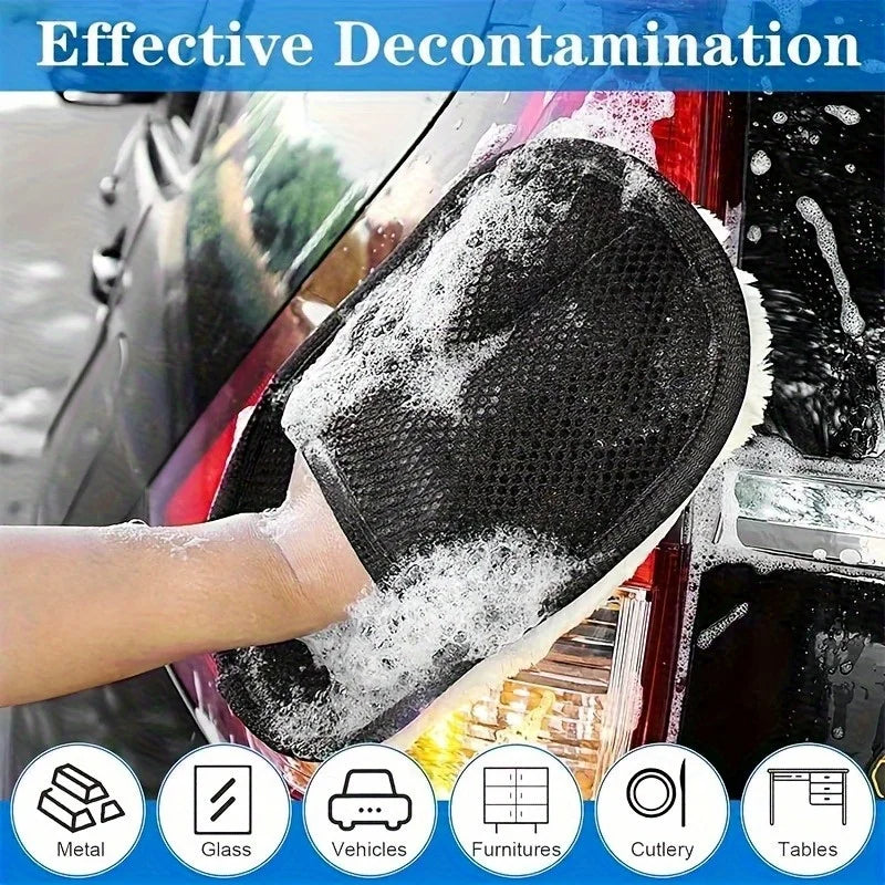 SWANS Microfiber Car Cleaning Gloves & Detailing Brush Set Car Cleaning Set SWANS