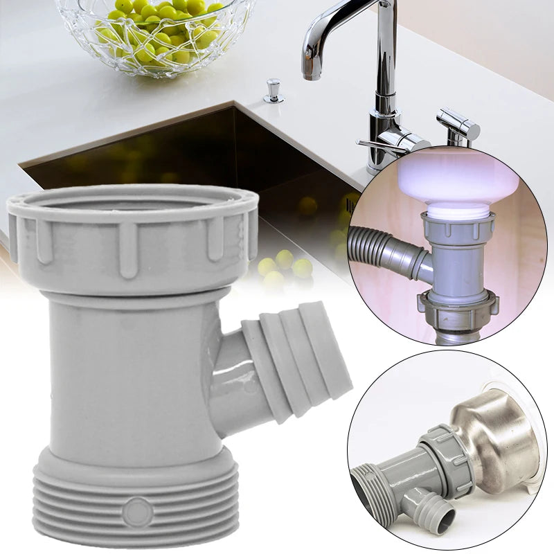 Y-Shape Sink Drain Pipe Adapter – PP Branch Connector Fitting Drain Pipe Adapter SWANS