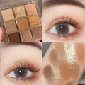 9-Color Pink Purple Eyeshadow Palette – Glitter, Pearl & Matte Eyeshadow Palette SWANS C6