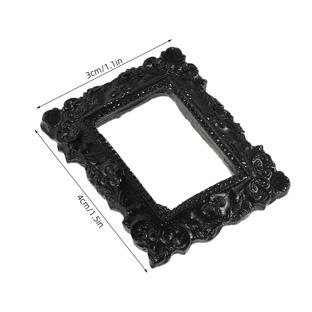 18-Pack Mini Baroque Resin Picture Frames | Vintage Gothic Set Decorative Picture Frames SWANS