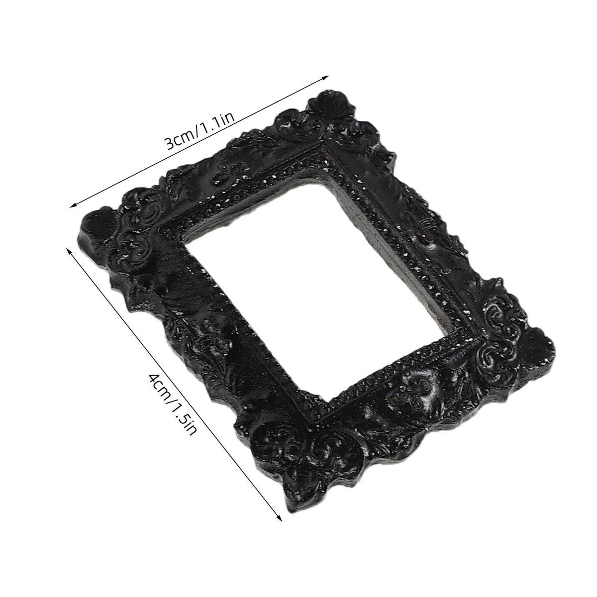 18-Pack Mini Baroque Resin Picture Frames | Vintage Gothic Set Decorative Picture Frames SWANS