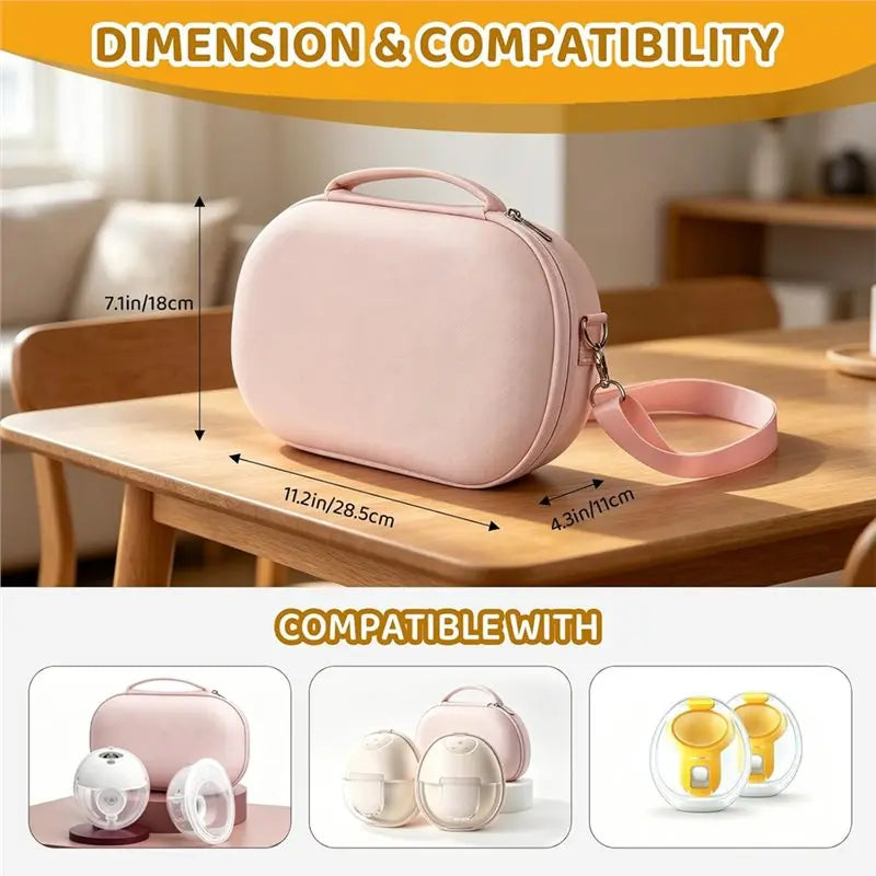 Wearable Breast Pump Storage Case – Momcozy, Willow, Medela Breast Pump Case SWANS