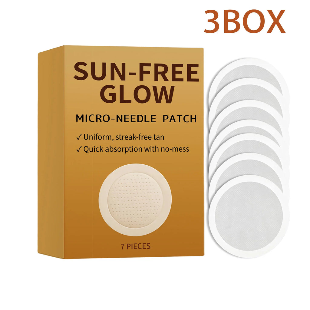 Micro-Needle Facial Self-Tanning Patch – Sun-Free Glow 7pc Self-Tanning Patch SWANS 21pcs