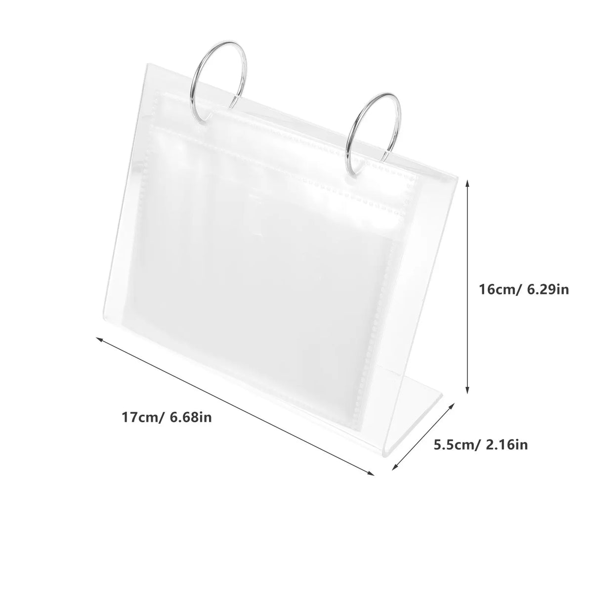 Transparent Acrylic Desktop Photo Album & Display Stand Desktop Photo Album SWANS