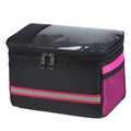Waterproof Bike Handlebar Bag – Large Capacity Front Tube Bag Bicycle Handlebar Bag SWANS Rose Red