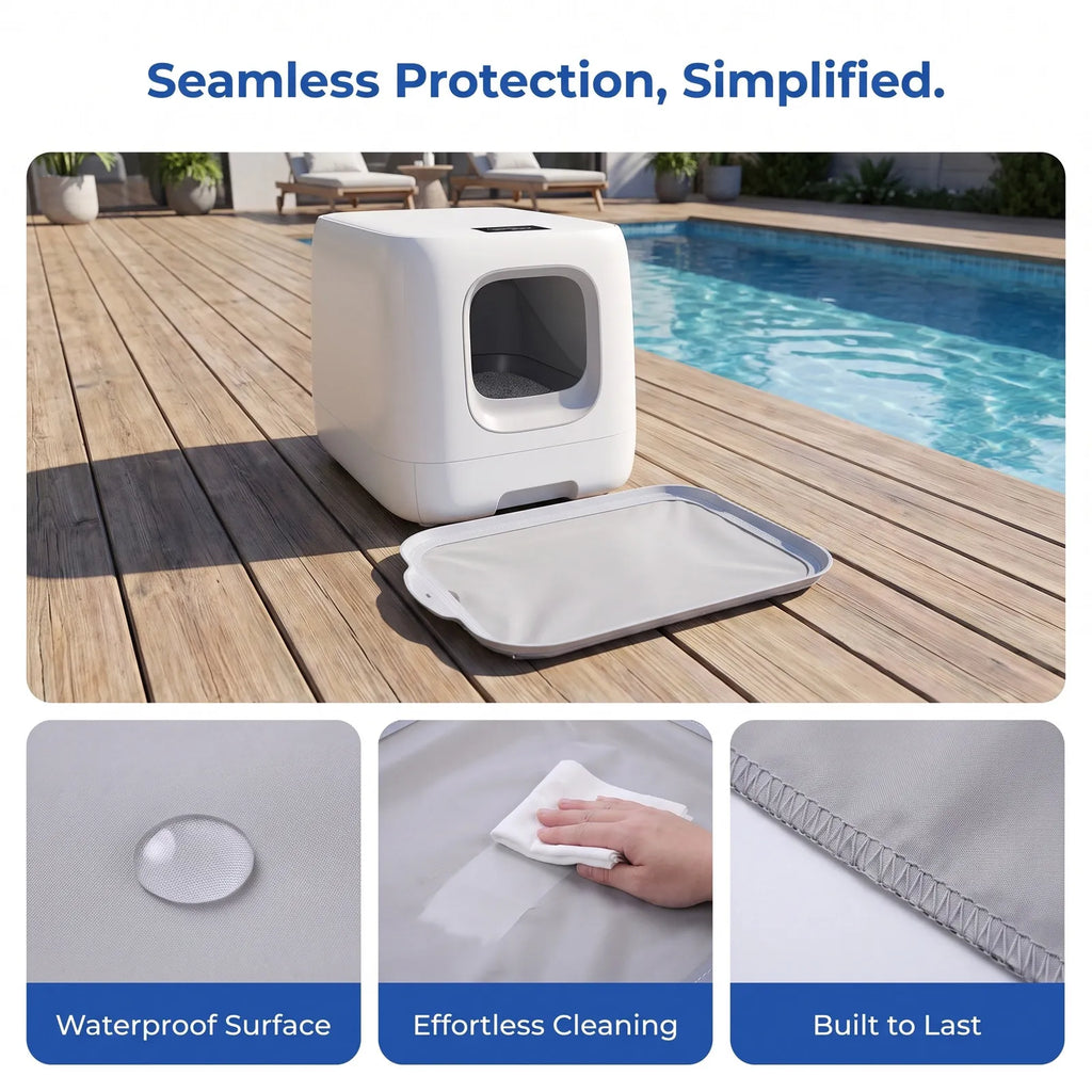 Cat Litter Box Waterproof Mat – Leakproof Tracking Liner Cat Litter Mat SWANS