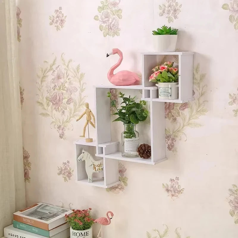 Wall-Mounted Hanging Shelf – Living Room Storage Rack Wall Storage Shelf SWANS