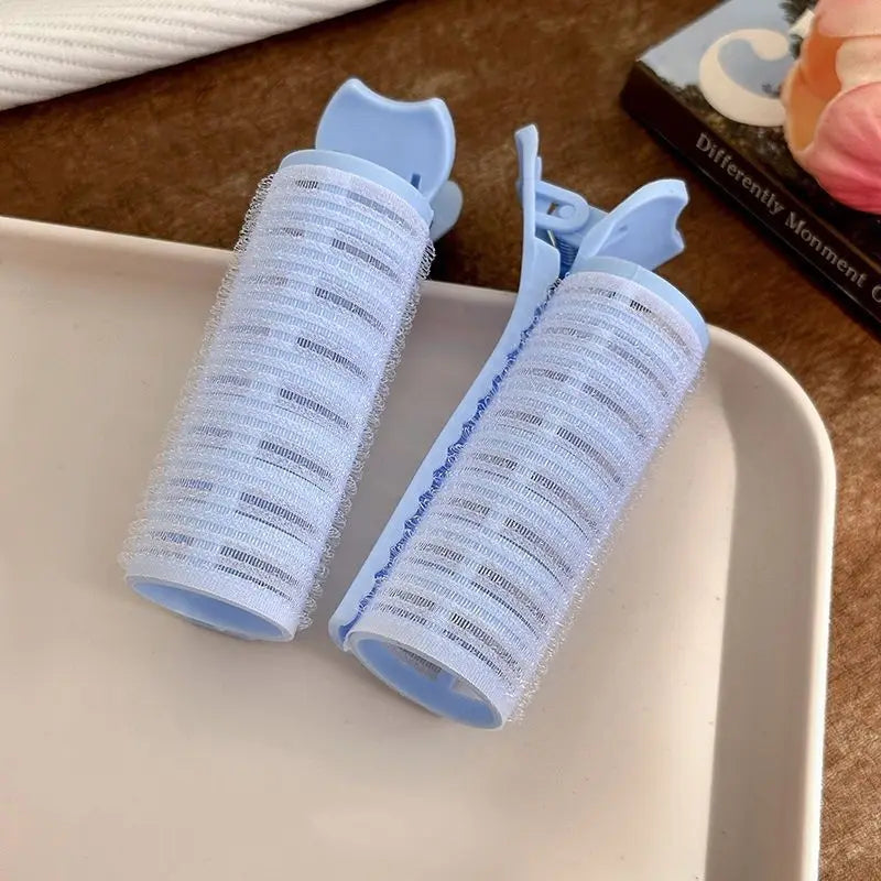 2PCS No-Heat Hair Volume Roller Clips for Fluffy Bangs Hair Styling Clip SWANS 2PCS Blue