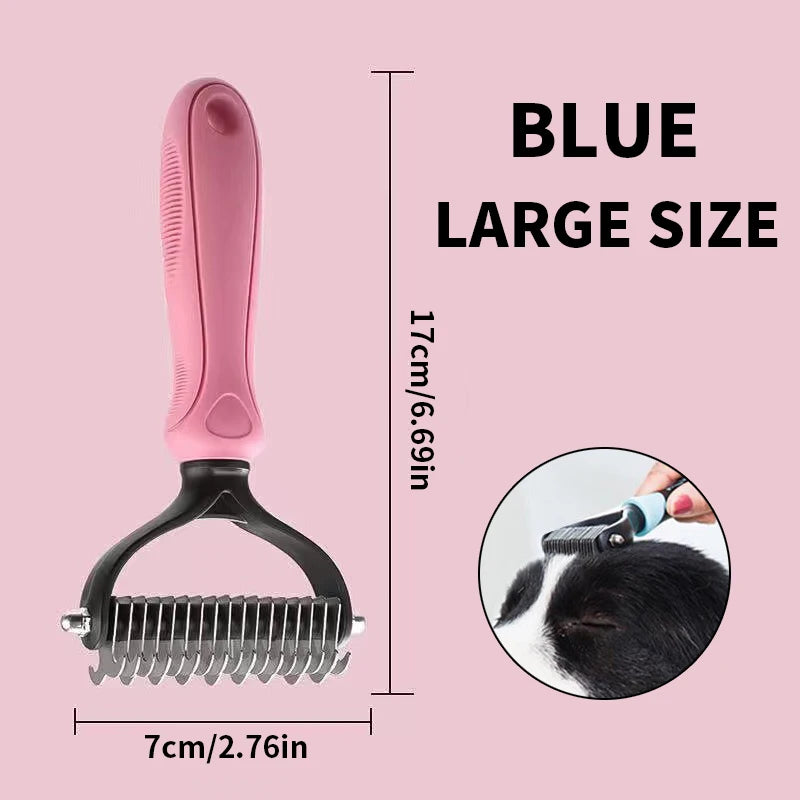 SWANS Double-Sided Pet Comb – Dog & Cat Grooming Tool Pet Grooming Comb SWANS PINK L