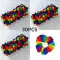 Rainbow Tropical Hair Band – Festival Style for Women & Girls Elastic Hair Band SWANS 30pcs
