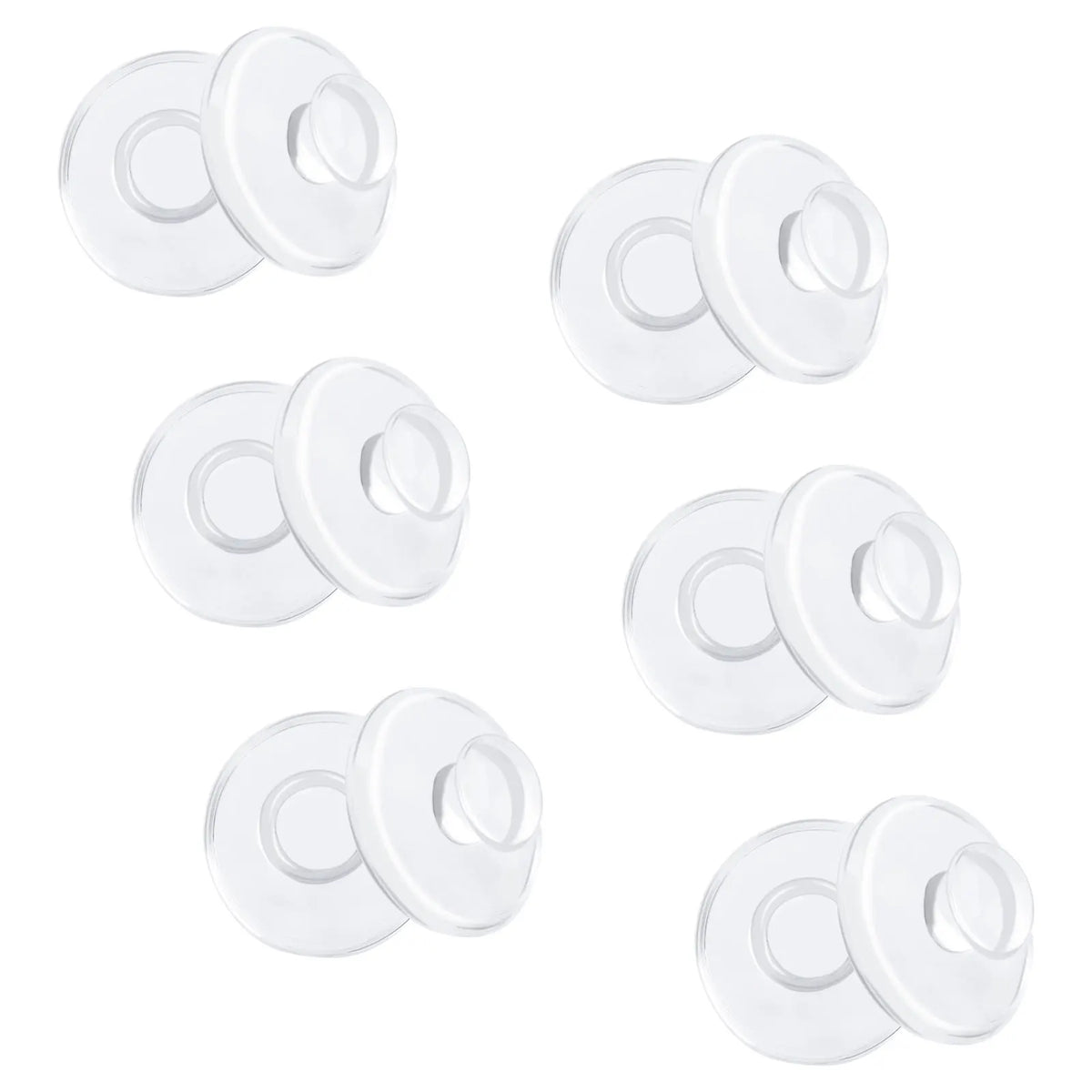 Silicone Push-In Nose Pads 9mm – Glasses & Sunglasses Eyewear Nose Pads SWANS 6 Pairs