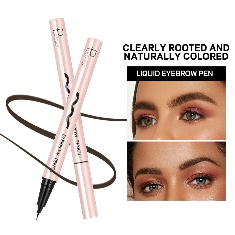Waterproof Ultra Fine Liquid Eyebrow Pencil – Brown & Black Liquid Eyebrow Pencil SWANS