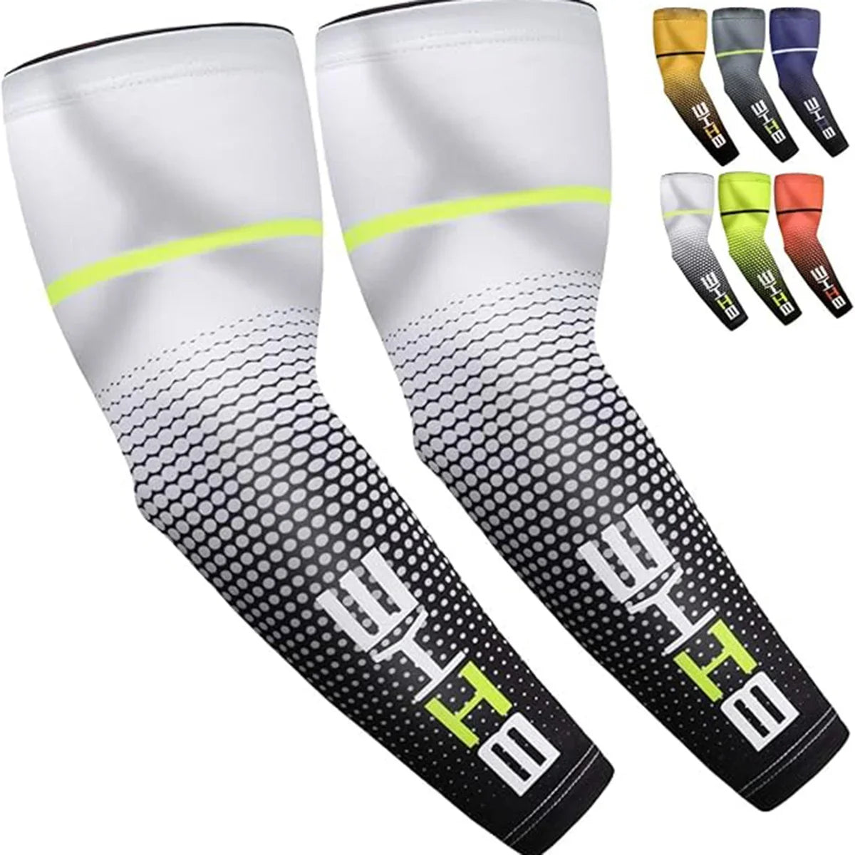 SWANS UPF 50+ Ice Silk Arm Sleeves – UV Cooling Cycling UV Arm Sleeves SWANS