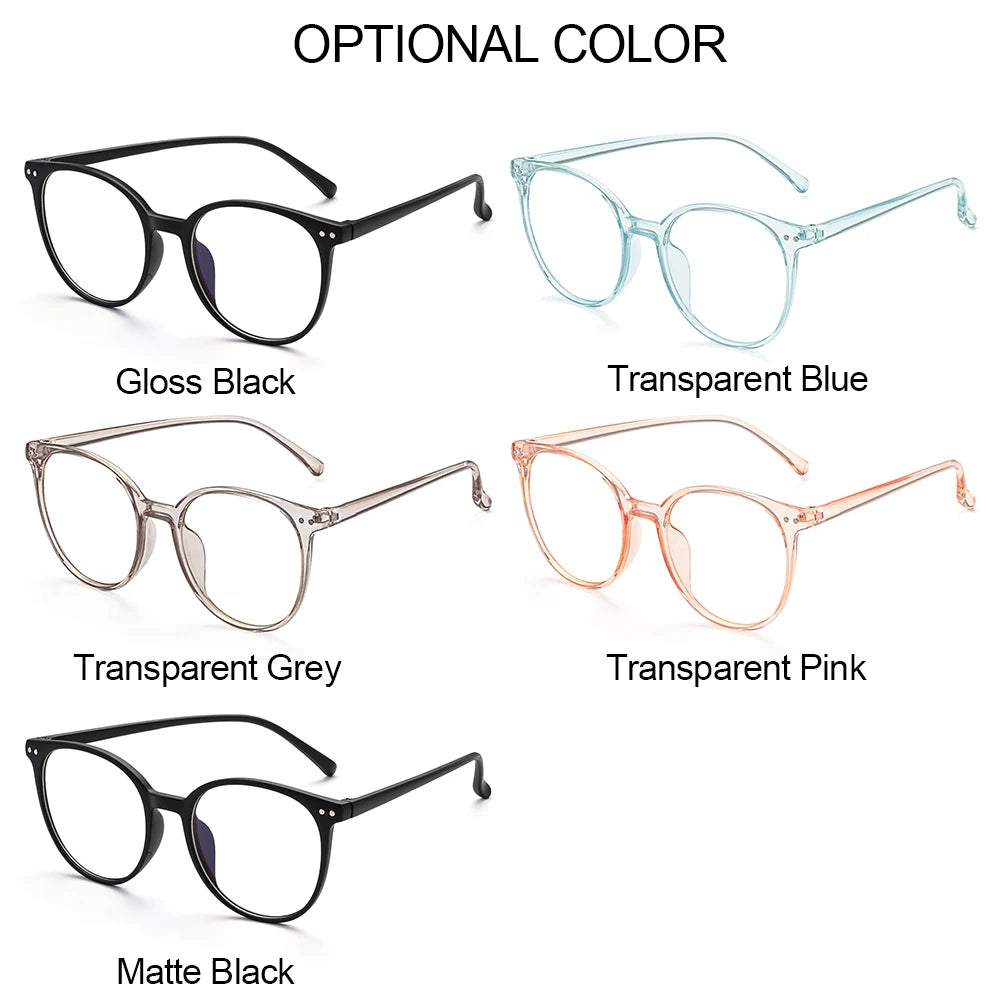 Vintage Round Blue Light Blocking Glasses – Unisex Clear Lens Blue Light Glasses SWANS