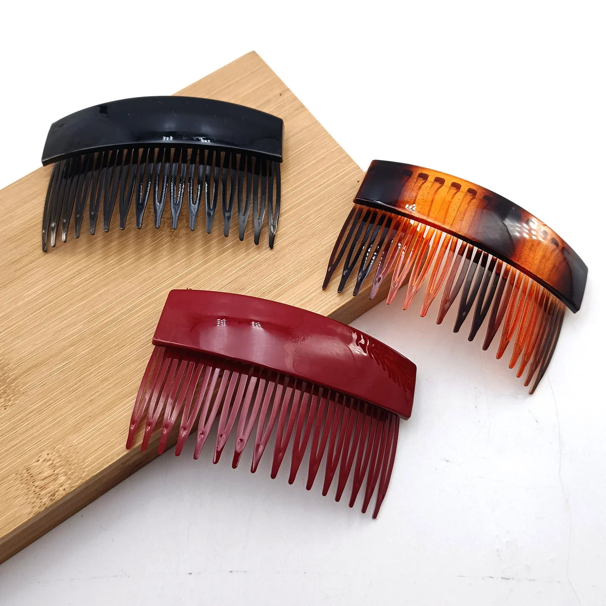 SWANS Frosted Wide-Tooth Hair Comb – Invisible Fixed Hold Hair Styling Comb SWANS