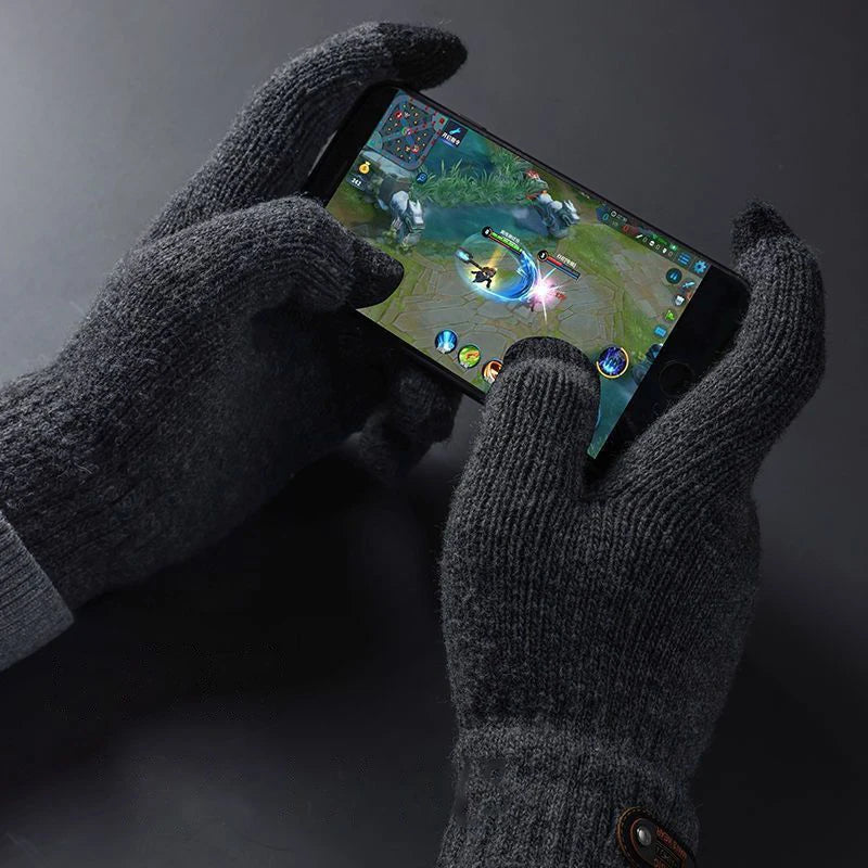 SWANS Thermal Knit Cycling Gloves Touchscreen Windproof Men Cycling Gloves SWANS