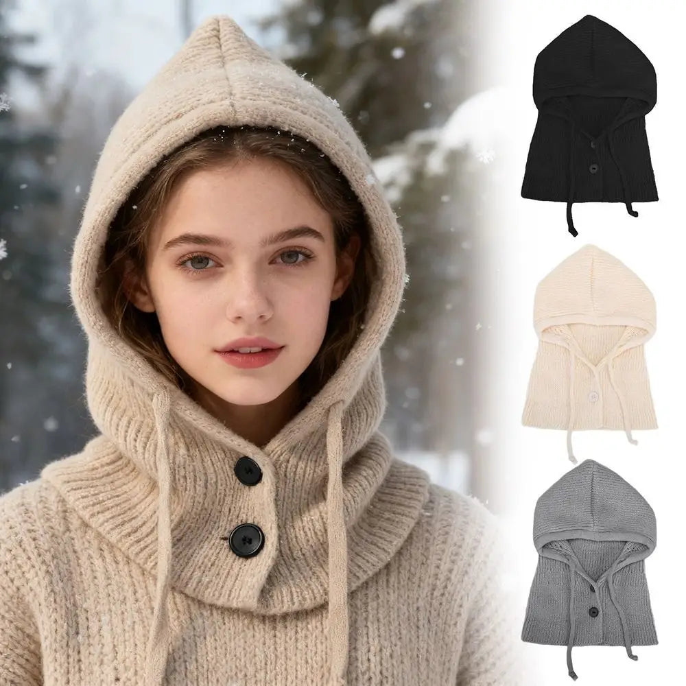Windproof Knitted Balaclava Beanie Hat – Winter Thermal Cap Winter Knitted Beanie SWANS