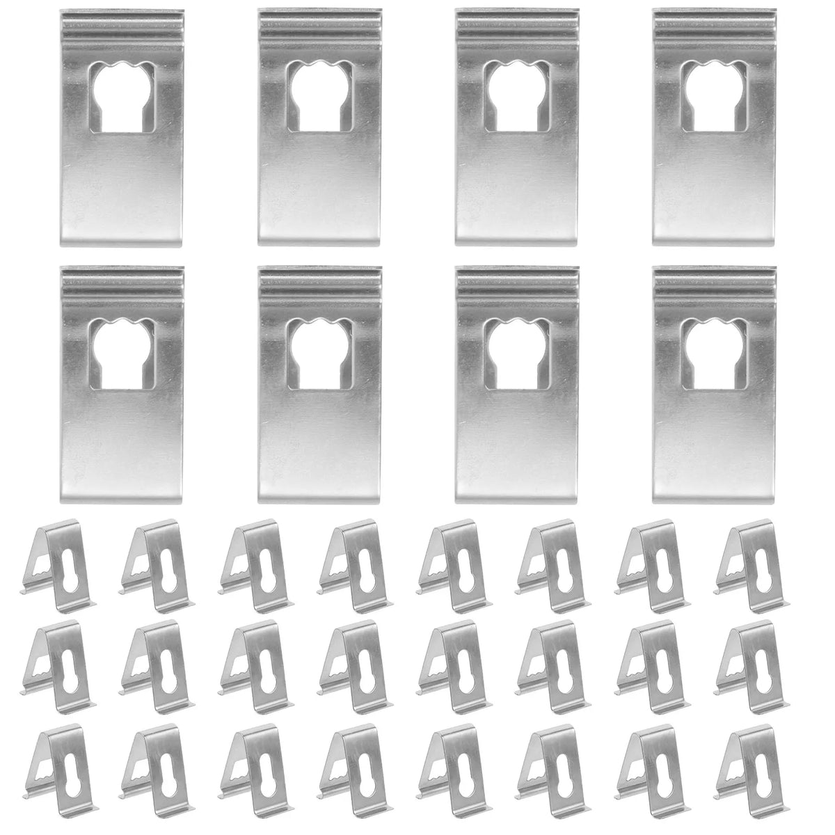 100-Pack V-Shape Picture Frame Spring Clips Metal Backing Tabs Frame Hardware Clips SWANS Default Title