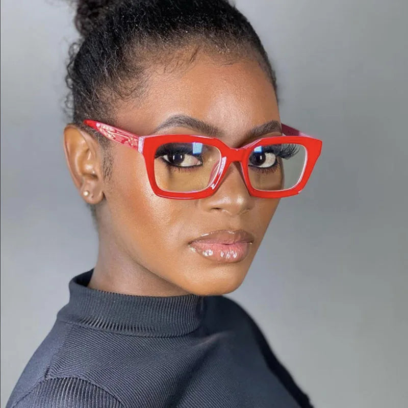 TOYEARN Vintage Square Reading Glasses – Blue Light Blocking Reading Glasses SWANS