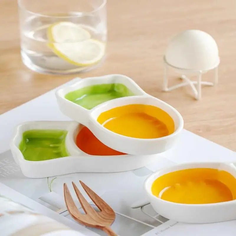 Carrot Shape Ceramic Sauce Dish – Mini Condiment Saucer Ceramic Sauce Dish SWANS