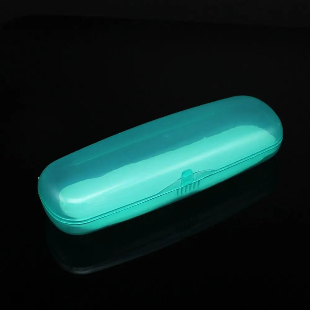 Hard Plastic Glasses Case – Lightweight Transparent Storage Box Eyeglasses Case SWANS Green