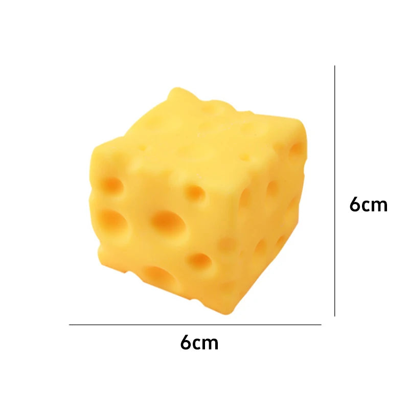 Slow Rising Squishy Cheese Fidget Toy – Silicone Squeeze Fidget Squeeze Toy SWANS