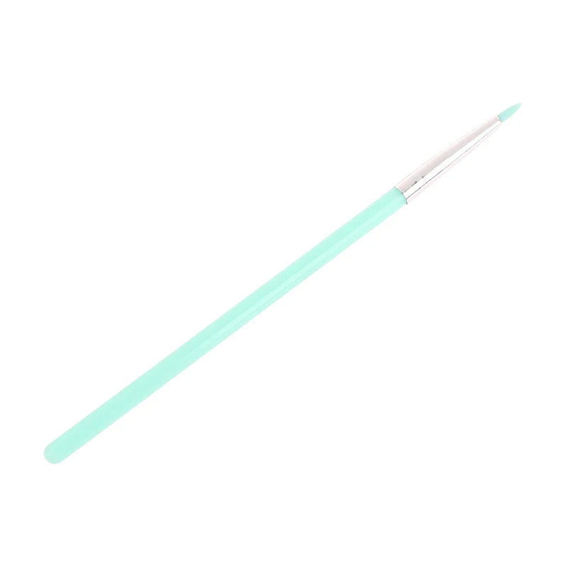 YOVIP Silicone Brush – Eye Makeup, Eyeliner & Nail Art Tool Silicone Makeup Brush SWANS Green