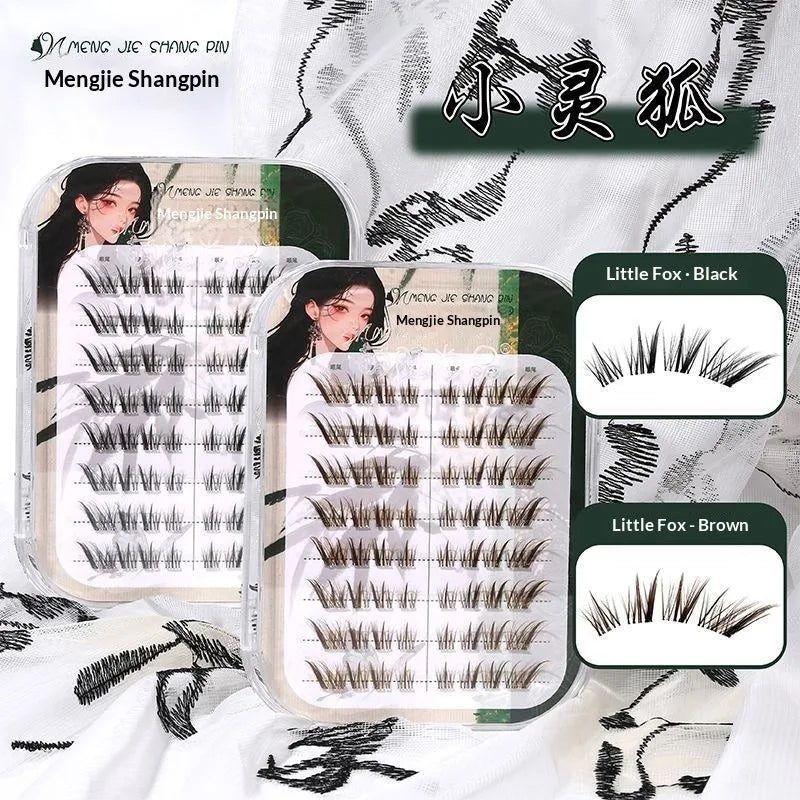Self-Adhesive Wispy False Lashes – Fox Style No Glue False Eyelashes SWANS