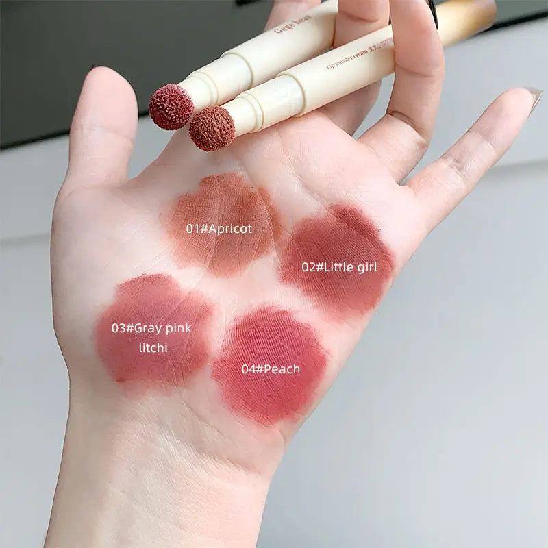 Velvet Mist Matte Lip Mud Stick – Sponge Tip, Lips & Cheeks Matte Lip Mud Stick SWANS