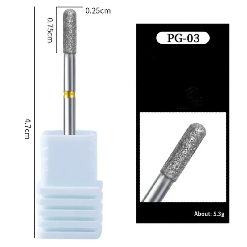 SWANS Tungsten Carbide Nail Drill Bit – Cuticle & Edge Tool Nail Drill Bit SWANS PG-03