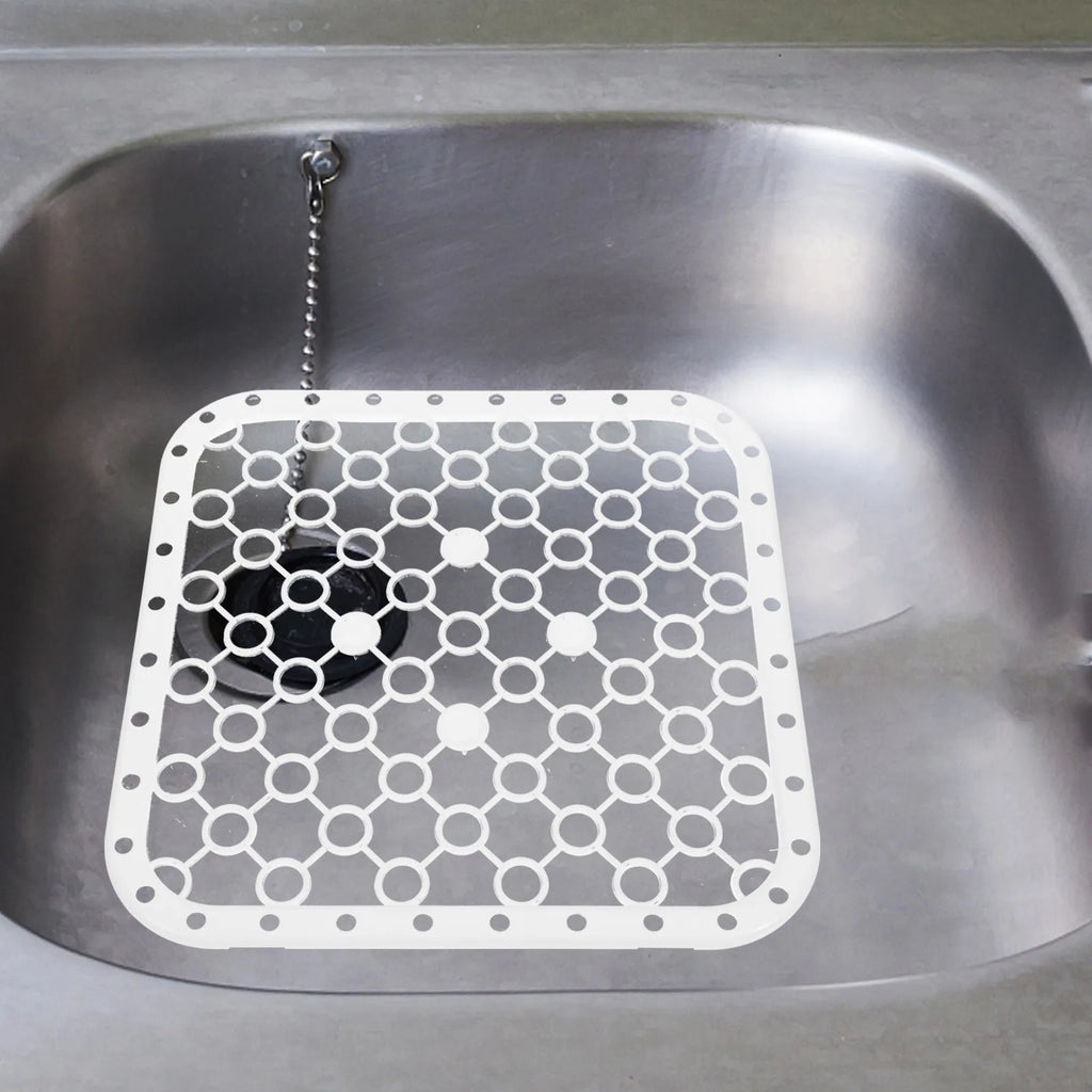 2-Pack Kitchen Sink Protector Mats – Hollow Drain Pad Sink Protector Mat SWANS