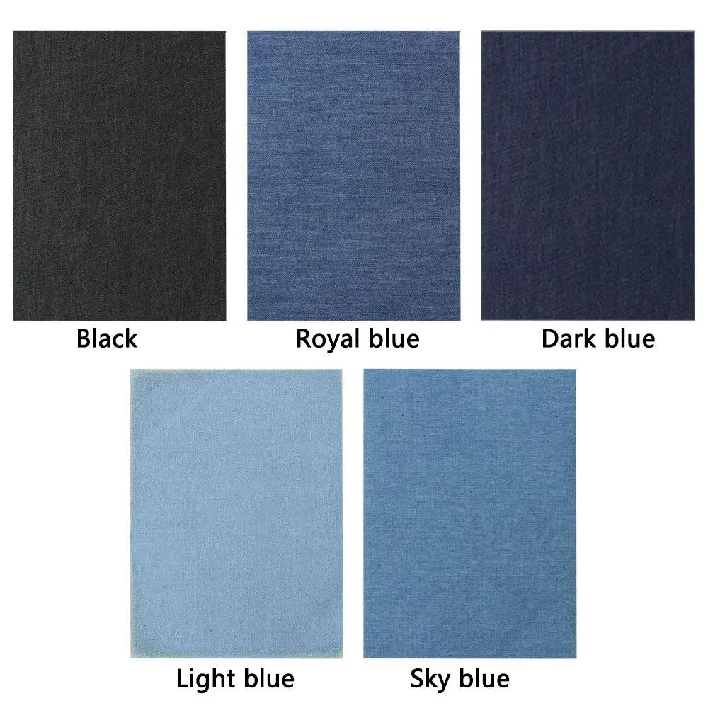 Iron-On & Sew-On Jean Repair Patches – Polyester Denim Clothing Repair Patches SWANS
