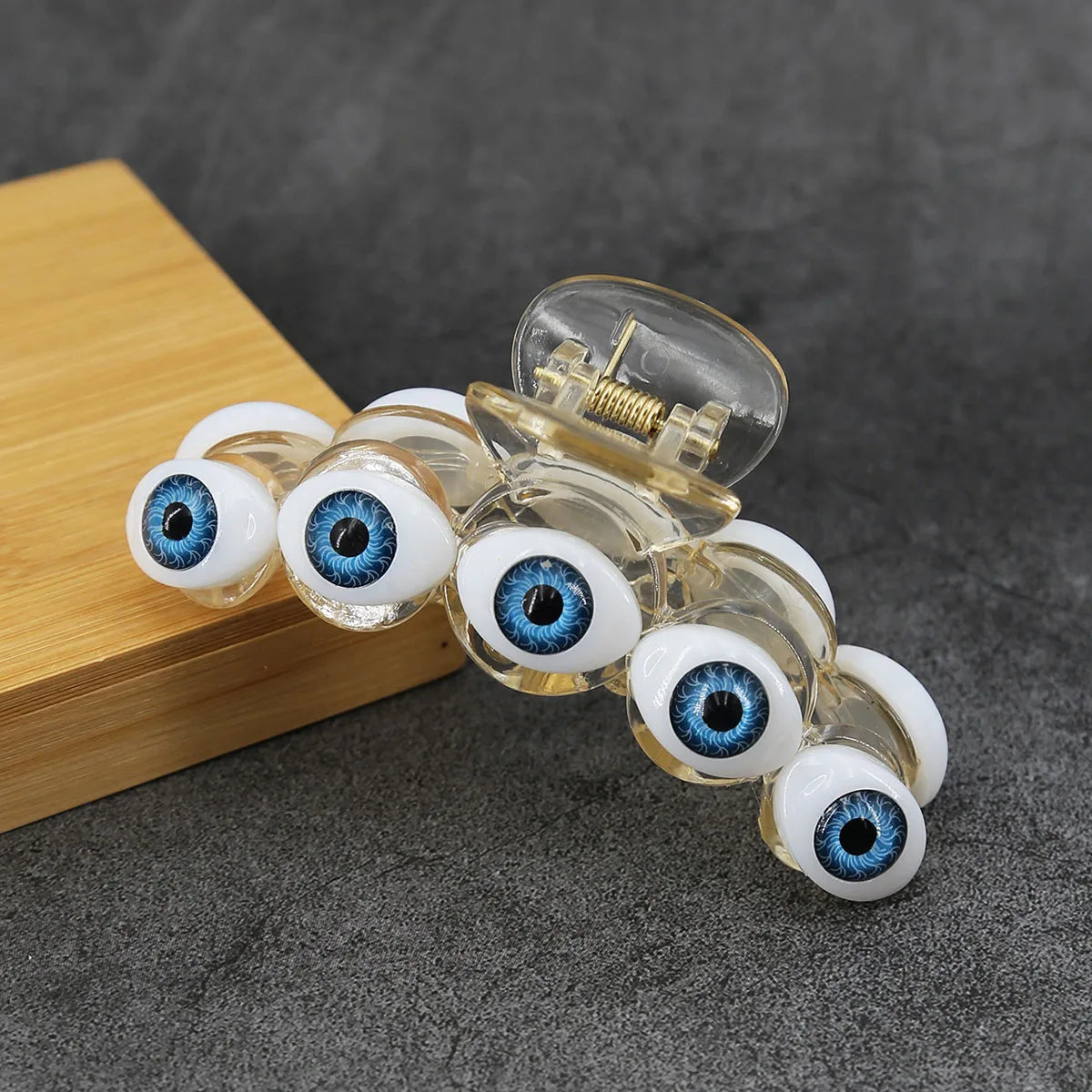 Vintage Evil Eye Hair Claw Clips – Turkish Blue Jaw Barrettes Hair Claw Clip SWANS 01