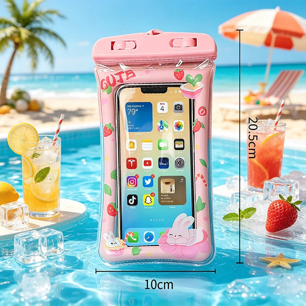 Waterproof Phone Pouch Floating Dry Bag with Lanyard & Touch Screen Waterproof Phone Pouch SWANS