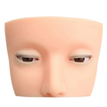 Eyelash Extension Training Mannequin Head – 4 Real Lashes Lash Training Mannequin SWANS Skin Color A NONE