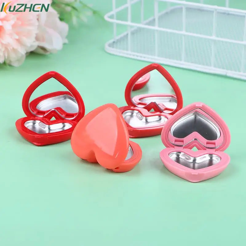 Heart Shape Refillable Makeup Palette Case with Mirror Makeup Palette Case SWANS