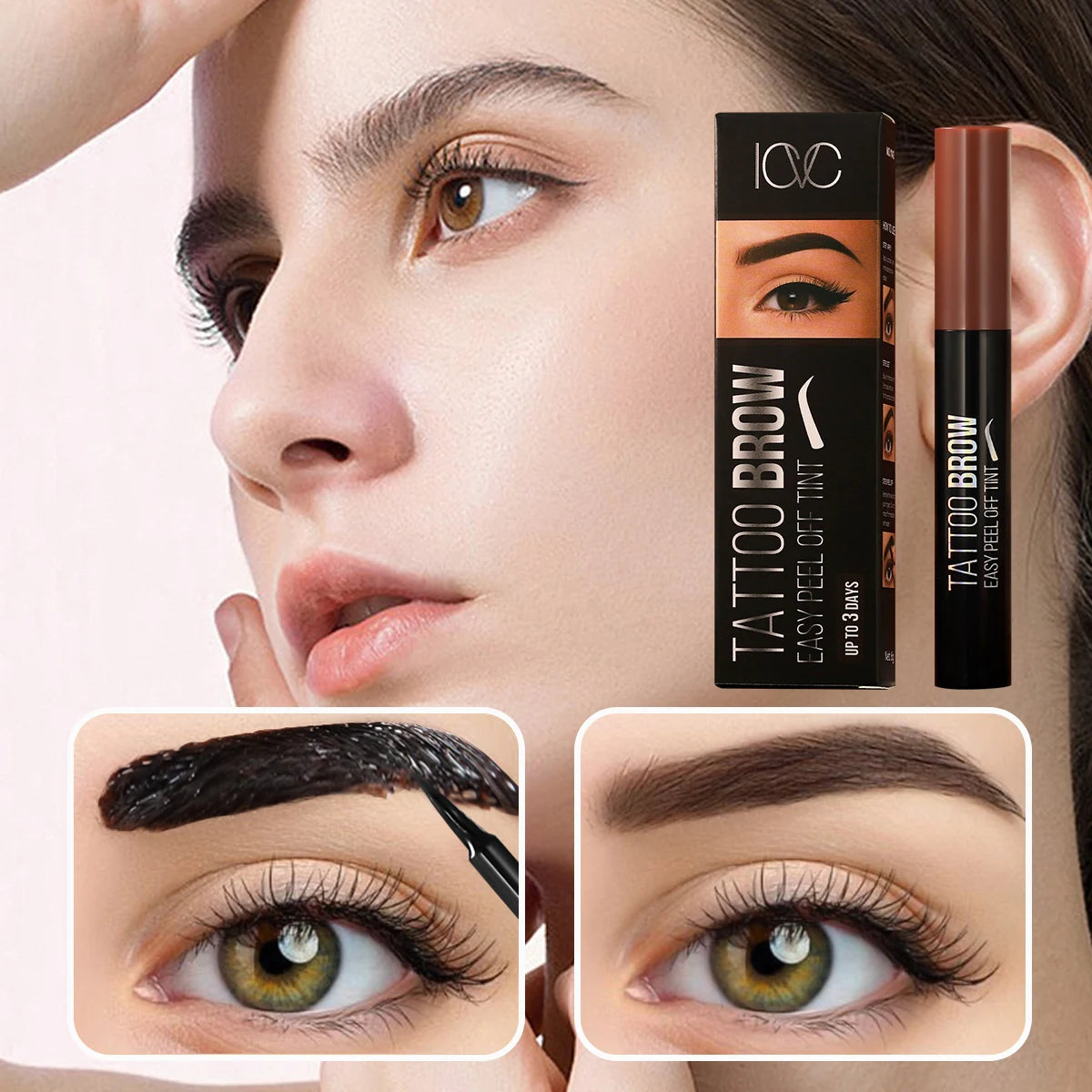 Tattoo Brow Peel-Off Eyebrow Tint Gel – Waterproof & Long-Lasting Eyebrow Tint Gel SWANS