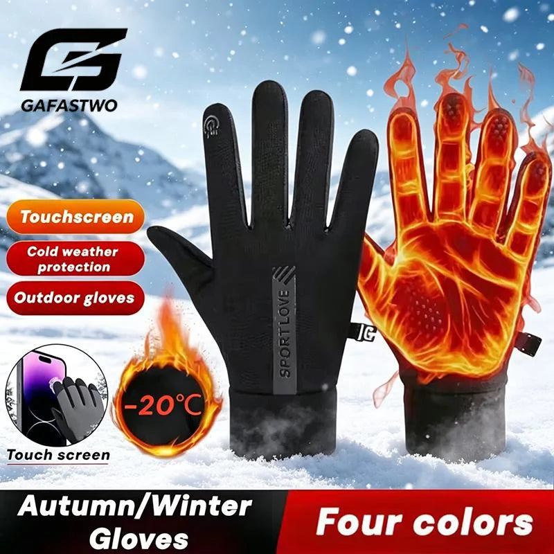 Thermal Fleece Winter Cycling Gloves – Windproof & Waterproof Thermal Cycling Gloves SWANS