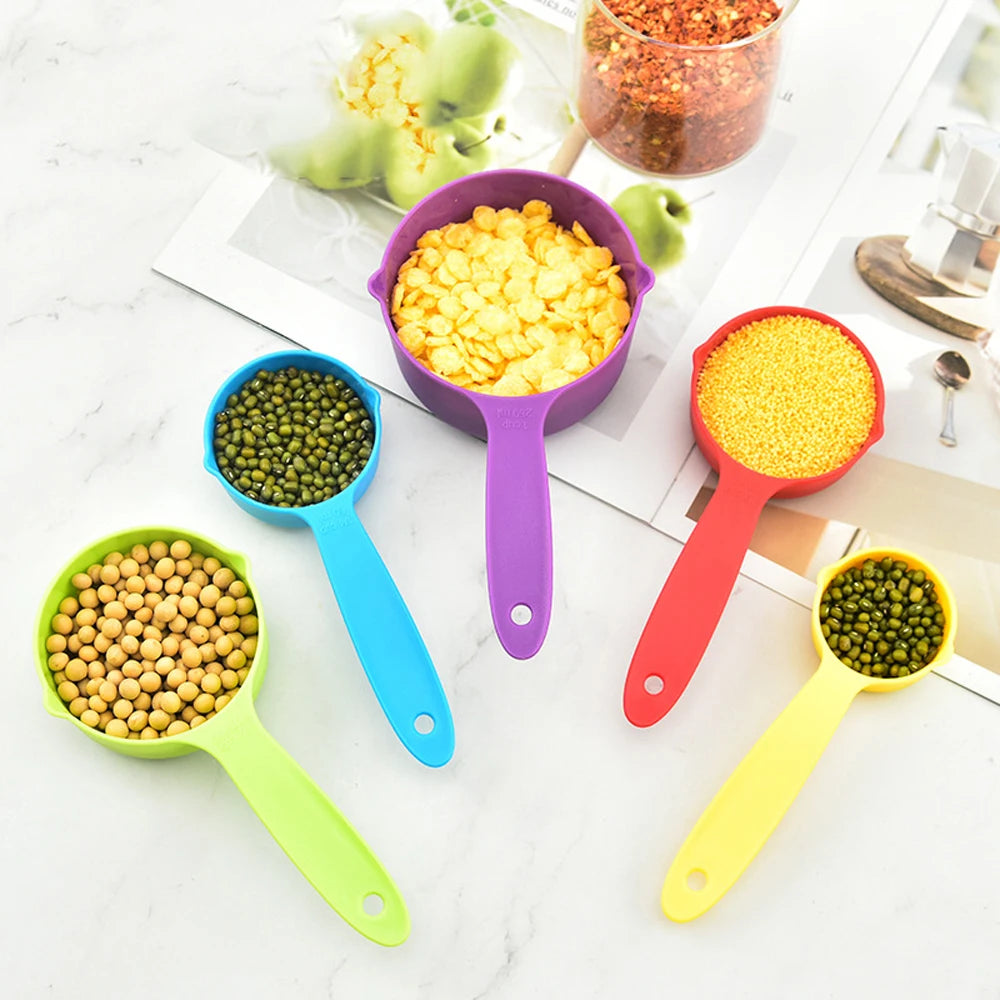 SWANS 5-Piece Multicolor Measuring Spoon Set – Food-Grade Measuring Spoon Set SWANS