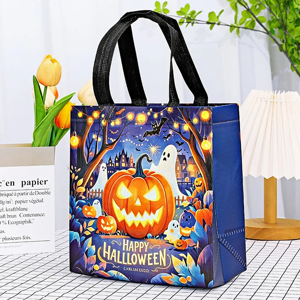 Halloween Non-Woven Printed Tote Bag – Party & Gift Bag Halloween Tote Bag SWANS