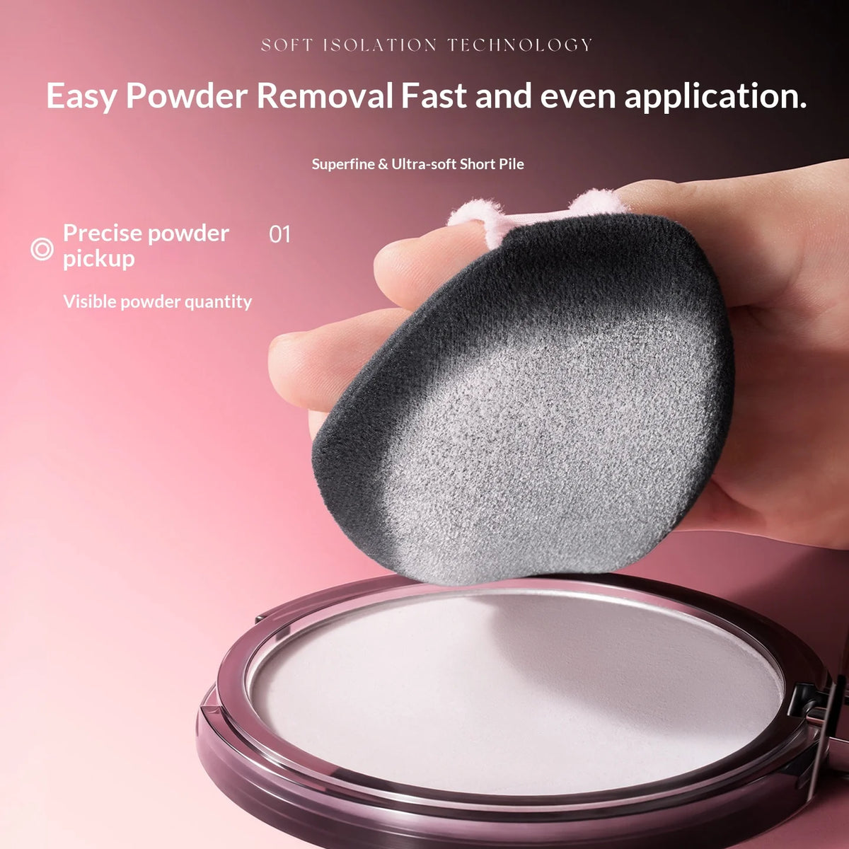 Velvet Powder Puff – Soft Fluffy Sponge for Setting & Blending Makeup Powder Puff SWANS