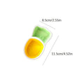 Carrot Shape Ceramic Sauce Dish – Mini Condiment Saucer Ceramic Sauce Dish SWANS onesize