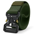 Unisex Outdoor Canvas Nylon Belt – Sports & Jeans 3.8cm Canvas Nylon Belt SWANS StyleB-Green 125cm