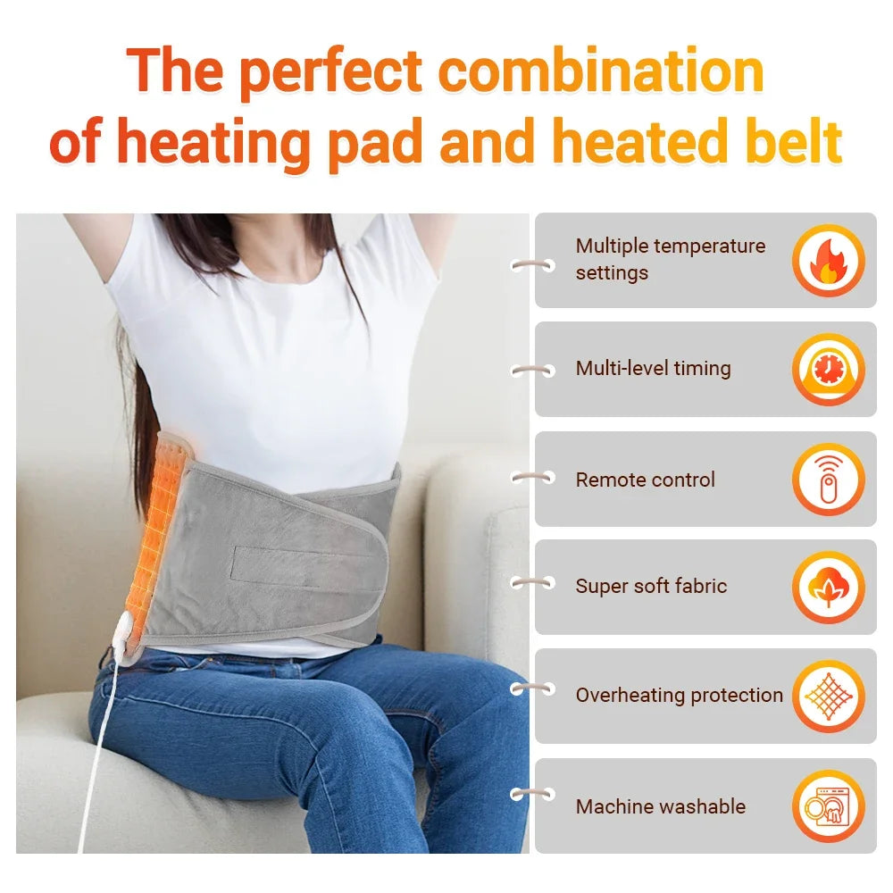 Hailicare Electric Heating Waist Belt – 9 Temperature Levels Electric Heating Belt SWANS