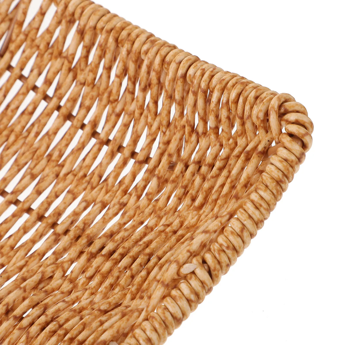 Imitation Rattan Woven Serving Tray – Fruit, Bread & Snack Dish Woven Serving Tray SWANS