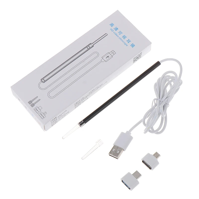 Smart Visual Ear Cleaner HD Camera – Earwax Removal Tool Visual Ear Cleaner SWANS black