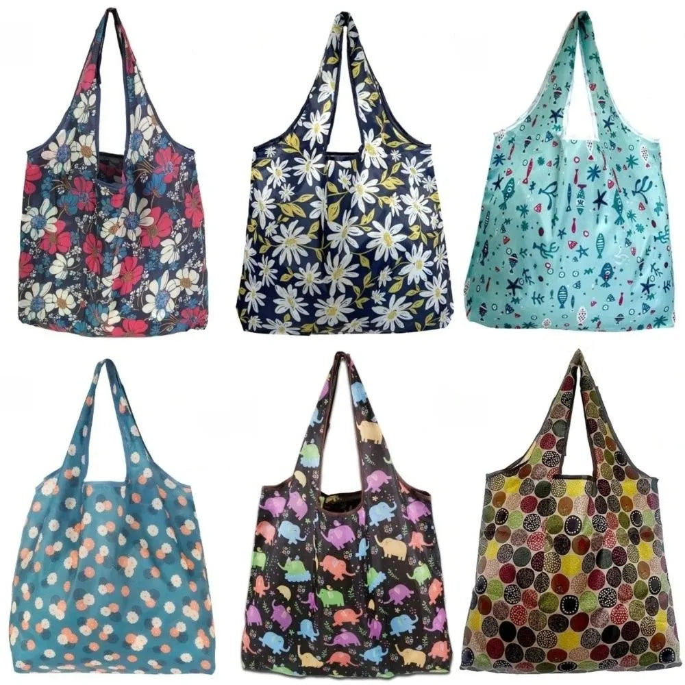 SWANS Large Foldable Reusable Shopping Bag – Heavy Duty Tote Reusable Shopping Bag SWANS