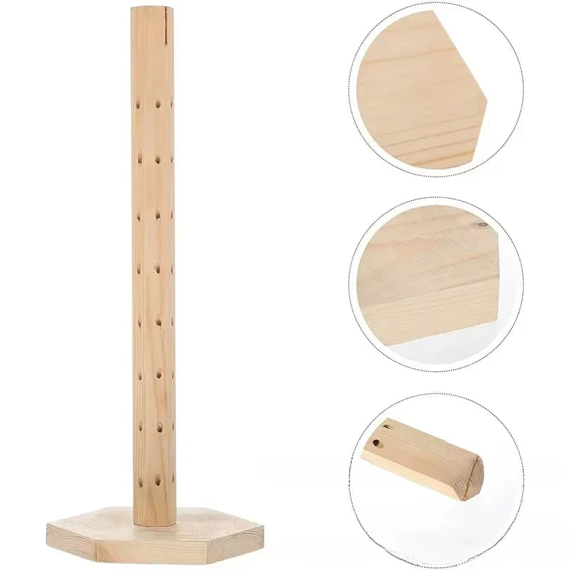 360° Rotating Bamboo Earring & Lollipop Display Stand Display Stand SWANS
