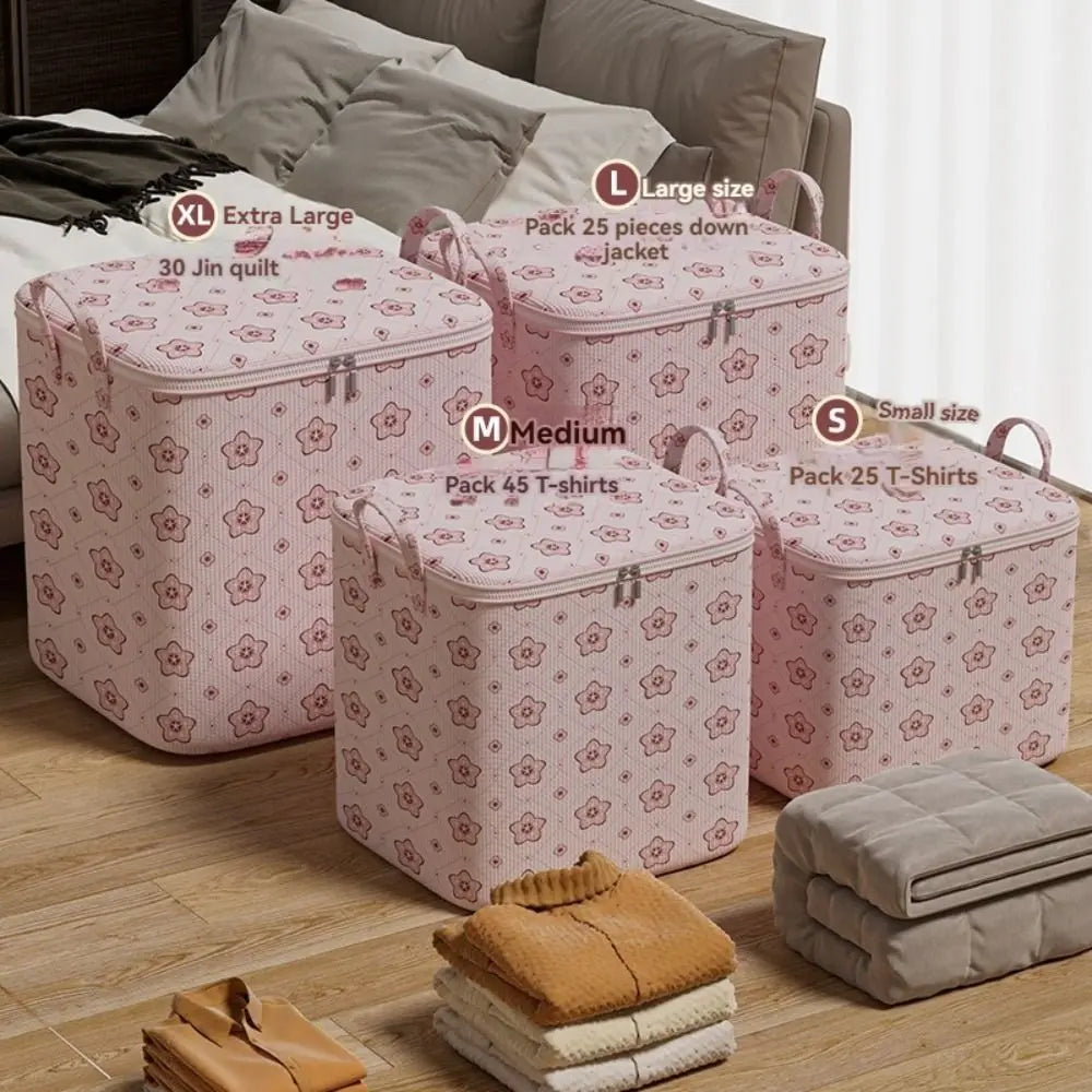 Foldable Clothes Storage Bins with Handle – Large Capacity Clothes Storage Bin SWANS