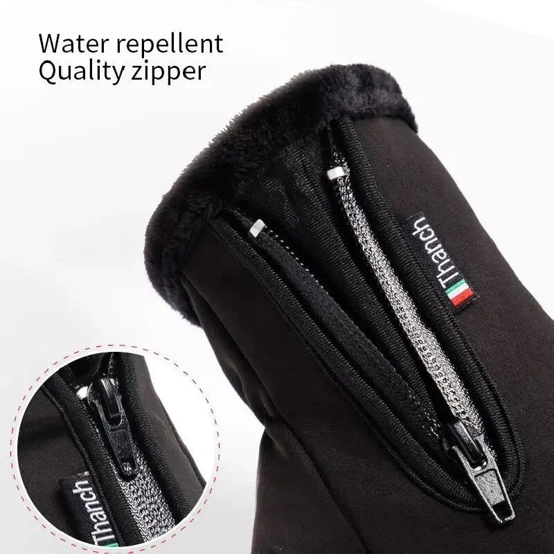 SWANS Winter Thermal Fleece Motorcycle Gloves – Touchscreen Motorcycle Gloves SWANS